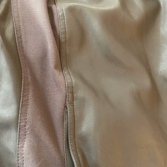 KUT from Kloth,  Gray faux leather drape front jacket - Picture 8 of 10